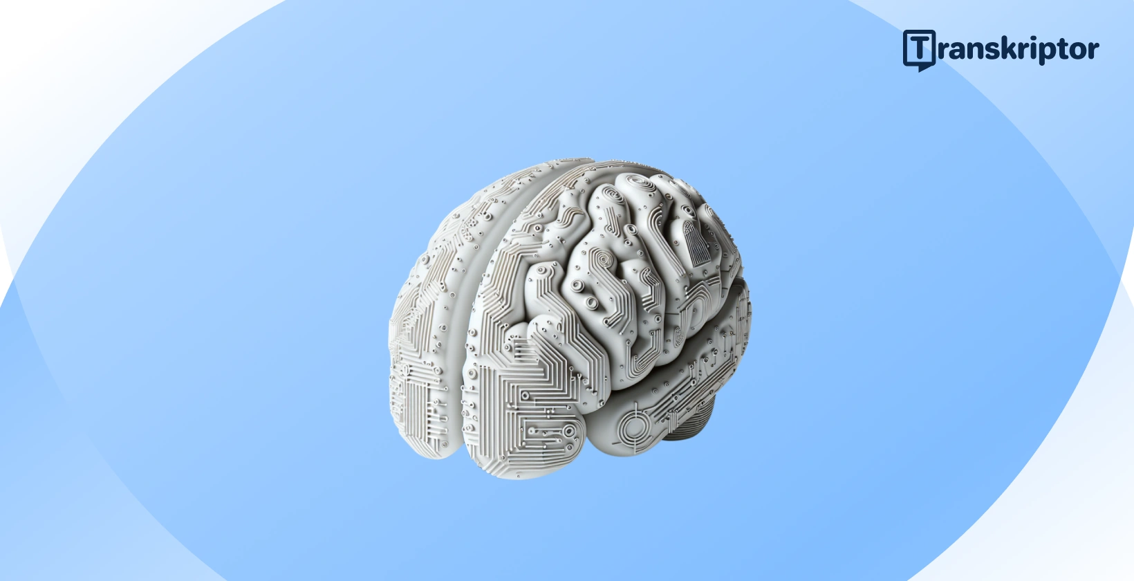 Ilustracija AI mozga koja odražava integraciju umjetne inteligencije u moderne računovodstvene prakse.
