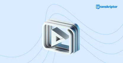 Detalizēts apmācības reklāmkarogs par parakstu pievienošanu videoklipiem ar atskaņošanas pogas ikonu, kas simbolizē video rediģēšanu.