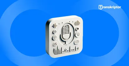Top 20 software de recunoaștere a vorbirii din 2024, cu un microfon cu butoane de control, pentru procesarea vocii.