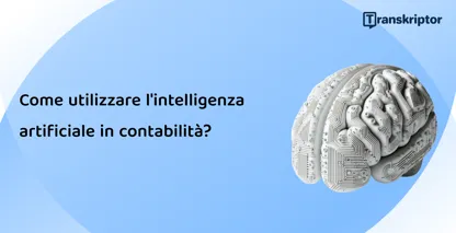 Un'illustrazione del cervello dell'AI che riflette l'integrazione dell'intelligenza artificiale nelle moderne pratiche contabili.