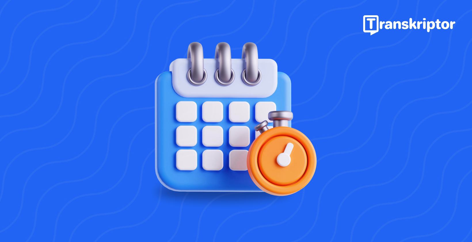 Calendar with integrated timer showing time-boxing methodology for productivity enhancement and focus.
