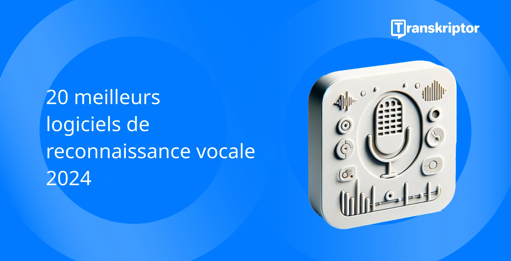 Top 20 des logiciels de reconnaissance vocale de 2024, dotés d’un microphone avec boutons de commande, pour le traitement de la voix.