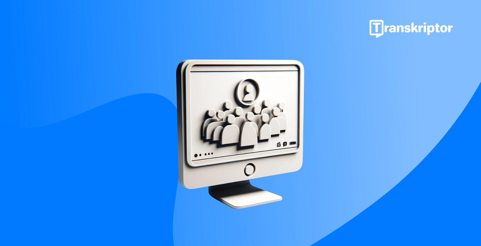 Gravação Webex reuniões com um botão de reprodução e interface de reunião.