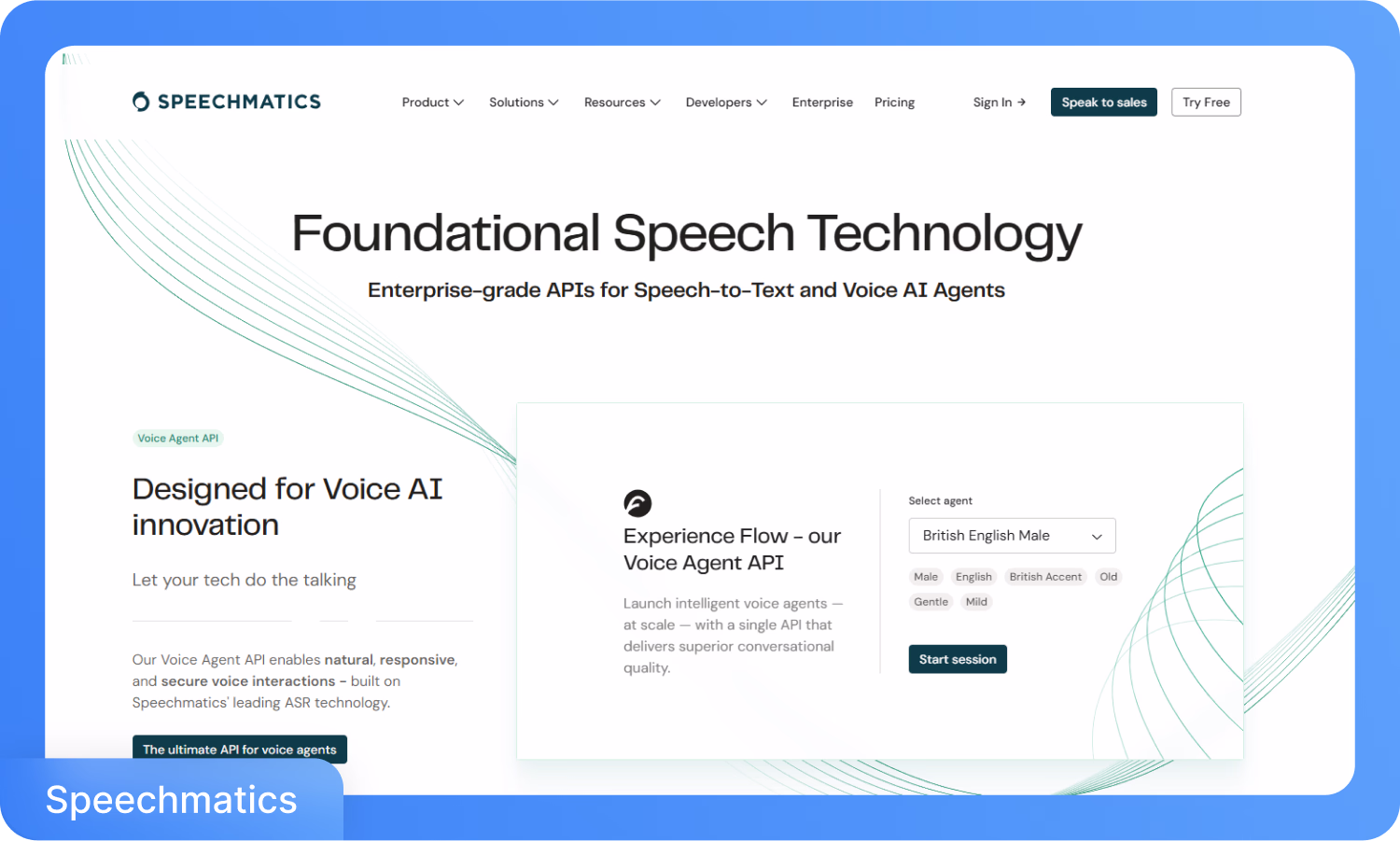 Speechmatics'in Ses Ajanı API gösterimiyle temel konuşma teknolojisi platformu