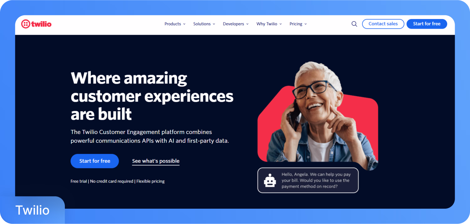 Twilio'nun iletişim API'leri ve yapay zeka entegrasyonuyla müşteri etkileşim platformu