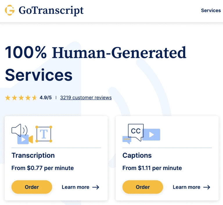 GoTranscript Logo