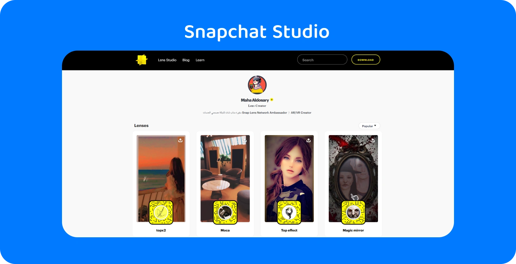 สมาร์ทโฟนที่แสดงแอพ Snapchat ล้อมรอบด้วยโน้ตบุ๊ก ปากกา และหูฟัง