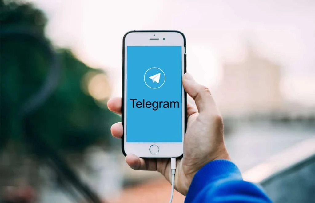Telegram ir sociālo mediju lietotne
