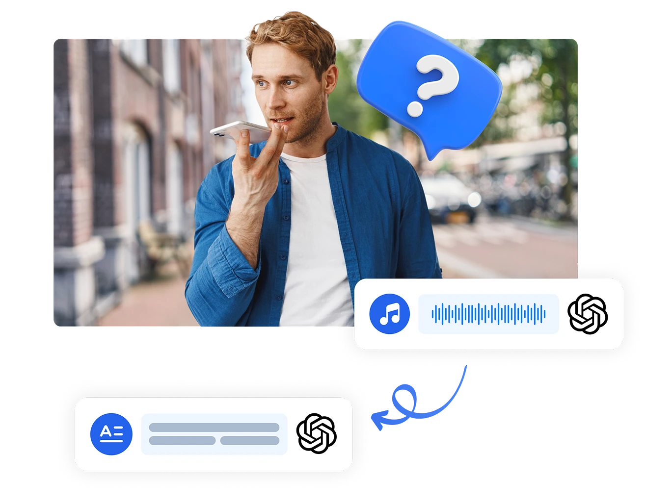 Comparação das limitações de transcrição de áudio do ChatGPT com o serviço de nível profissional do Transkriptor, oferecendo maior precisão em mais de 100 idiomas.