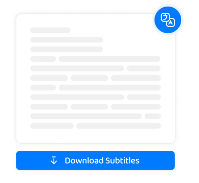 Downloadknop voor het verkrijgen van een transcriptie van de beste transcriptieservice.