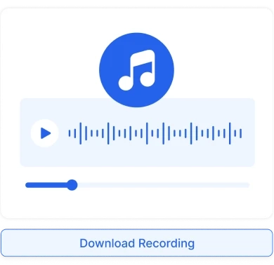 Download or share voice recordings easily, ensuring smooth collaboration.