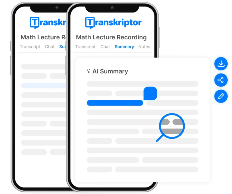 An AI interface providing a summarized report with key insights.