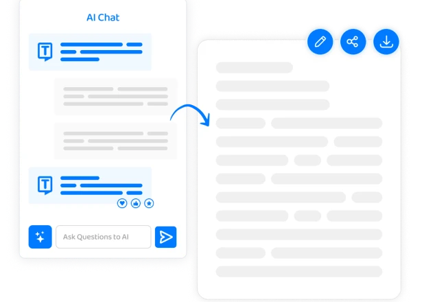 Um doodle mostrando flashcards para quizzez com uma ênfase em AI