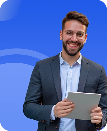 Търговски специалисти, използващи рекордера за срещи на Transkriptor за записване на разговори с клиенти и проследяване на търговски възможности.