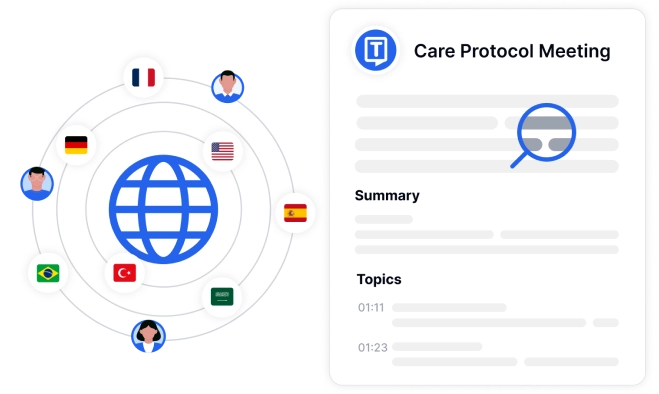 Багатомовна підтримка забезпечує доступність транскрипції в різних середовищах охорони здоров'я.