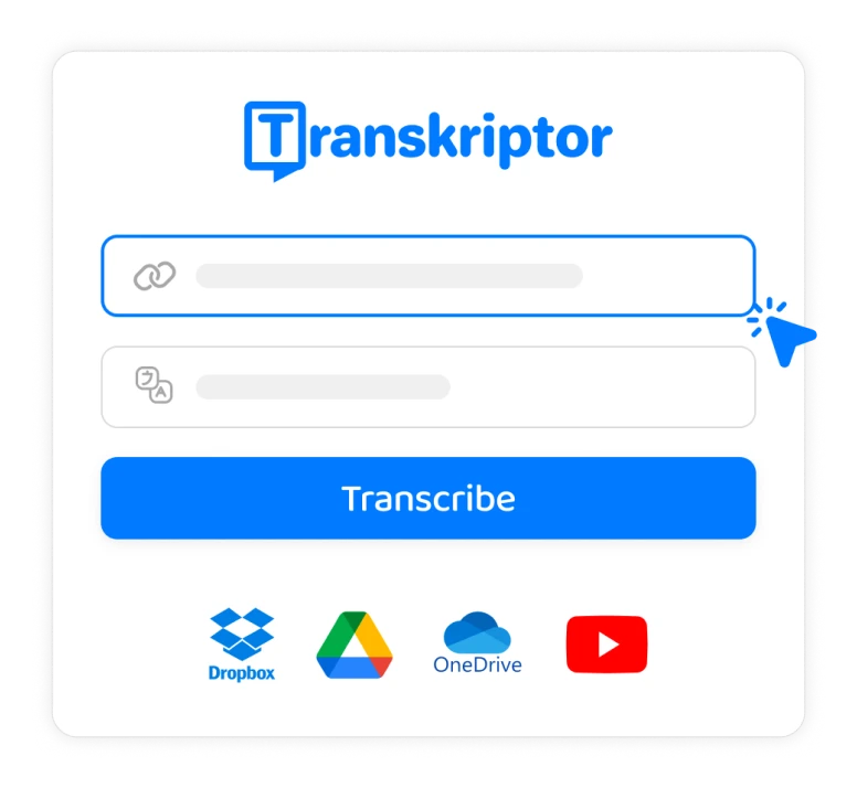 Transcribe with Transkriptor