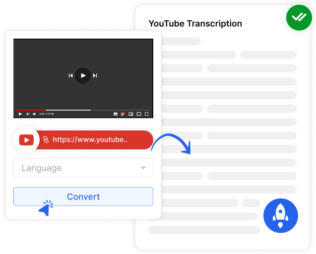 Quickly produce accurate and detailed transcriptions for YouTube videos with ease.