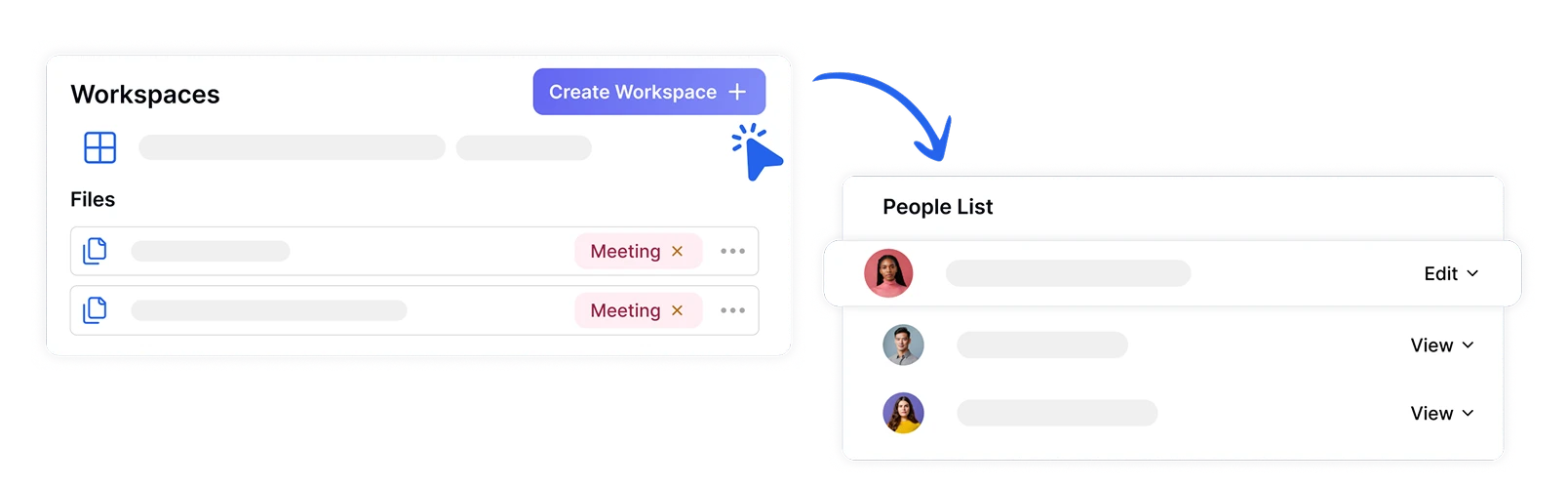 Không gian làm việc an toàn để tổ chức và chia sẻ phân tích cảm xúc với hệ thống dựa trên quyền của Transkriptor bảo vệ dữ liệu cảm xúc nhạy cảm.