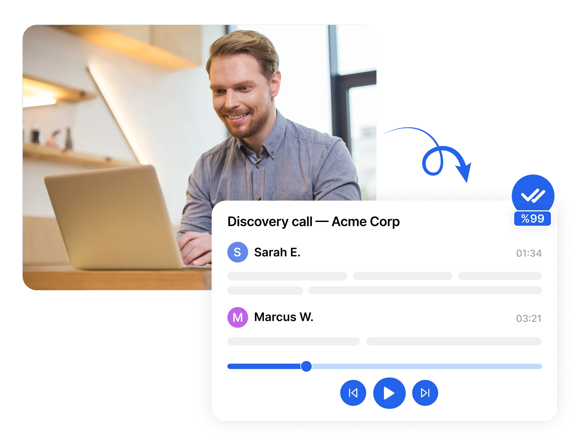 Транскрипція мовлення в текст за допомогою ШІ з високою точністю.