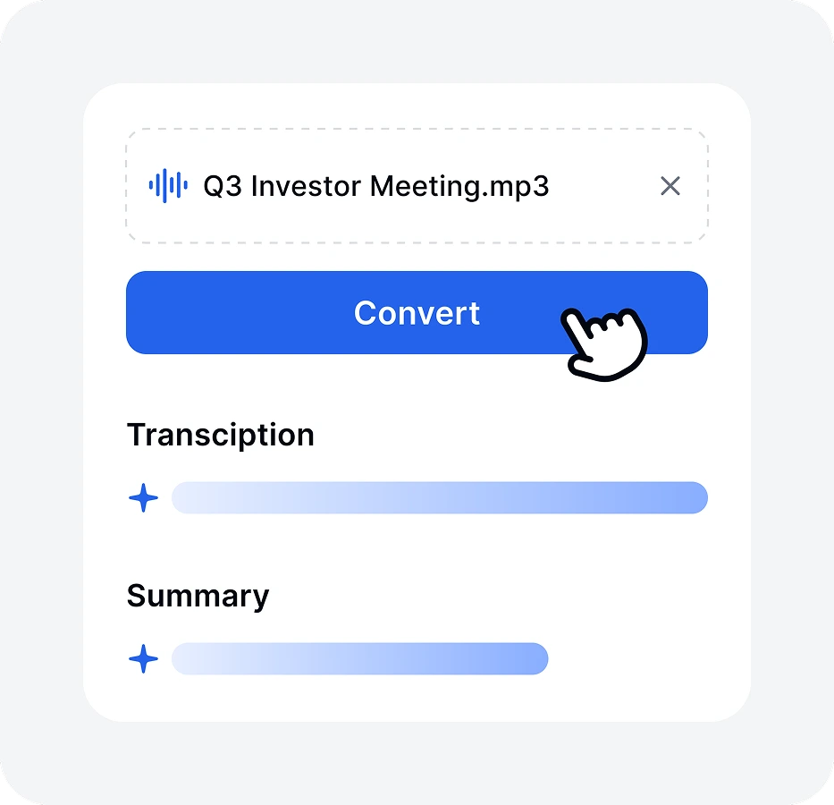 Кнопка для запуску процесу перетворення мовлення в текст.