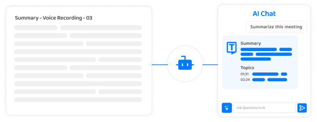 Interface die de mogelijkheid toont om zowel audio- als videobestanden te transcriberen.