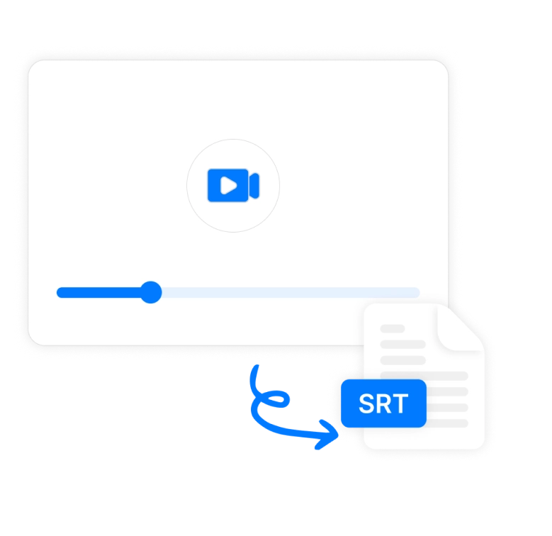 Interface demonstrating audio-to-text transcription.