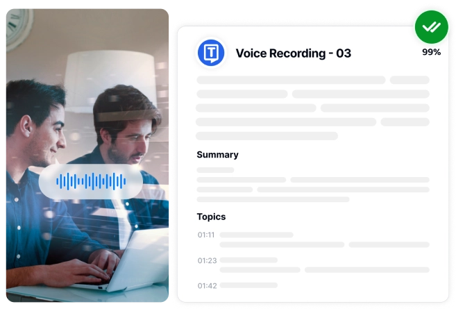 Ефективна транскрипція для IT-команд, що забезпечує безпеку на рівні підприємства та точну документацію.