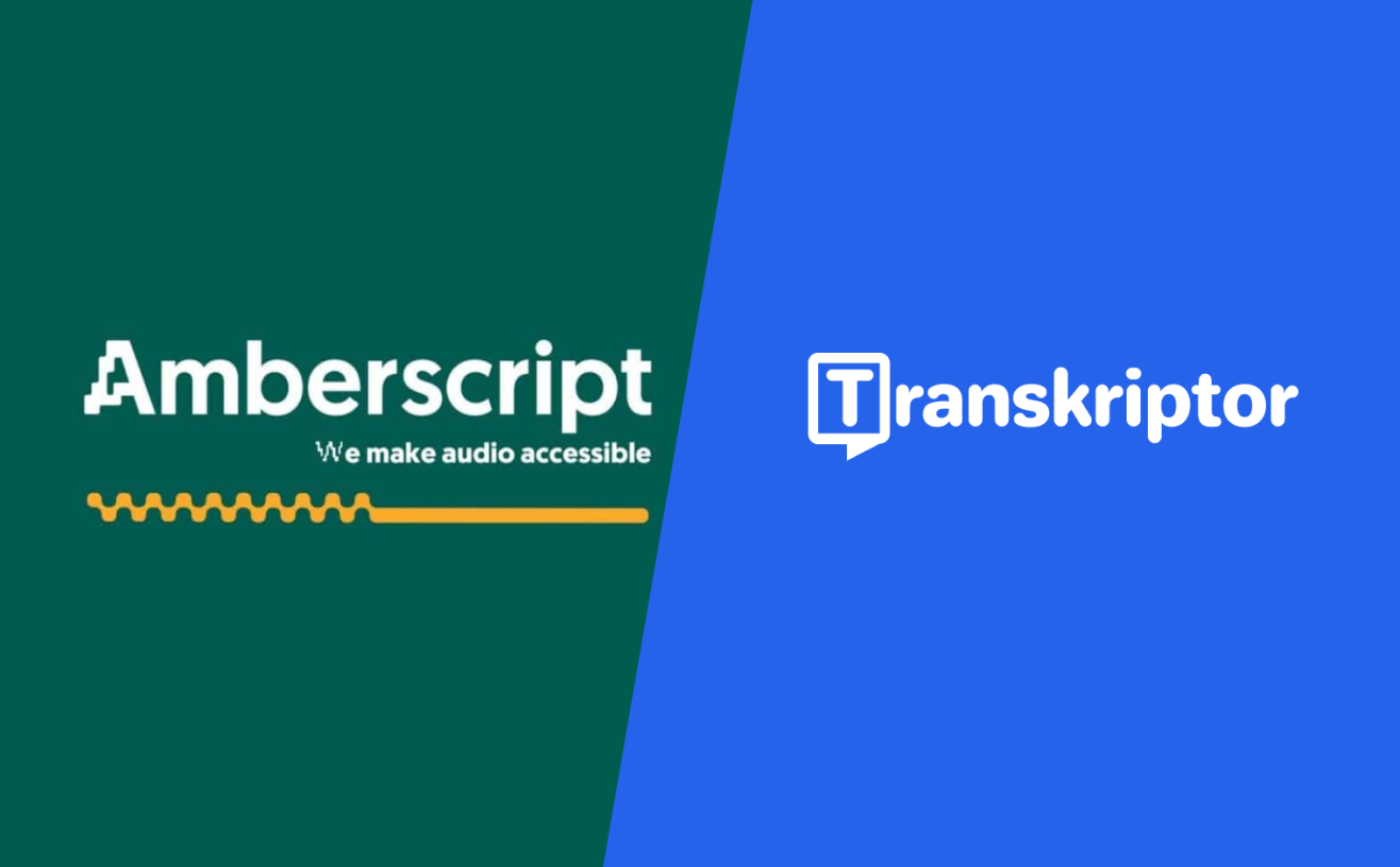 Transkriptor Vs Amberscript Accuracy Pricing Features Transkriptor Vs Amberscript Accuracy Pricing Features