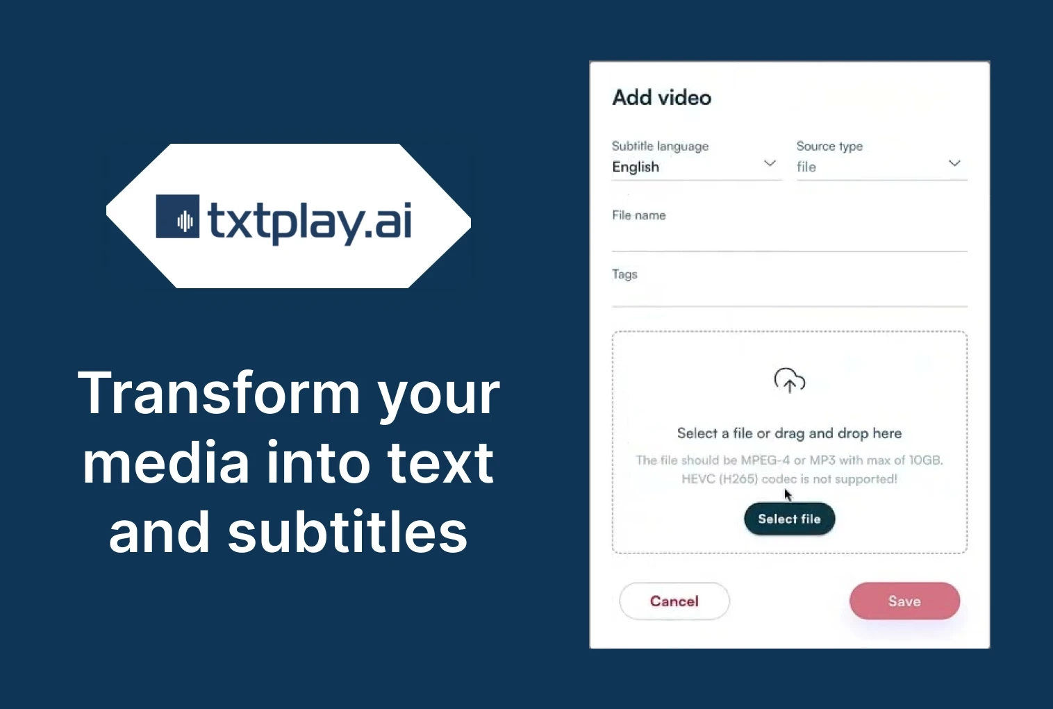 The logo of Txtplay, an alternative to the leading transcription and AI note taking service, Transkriptor.