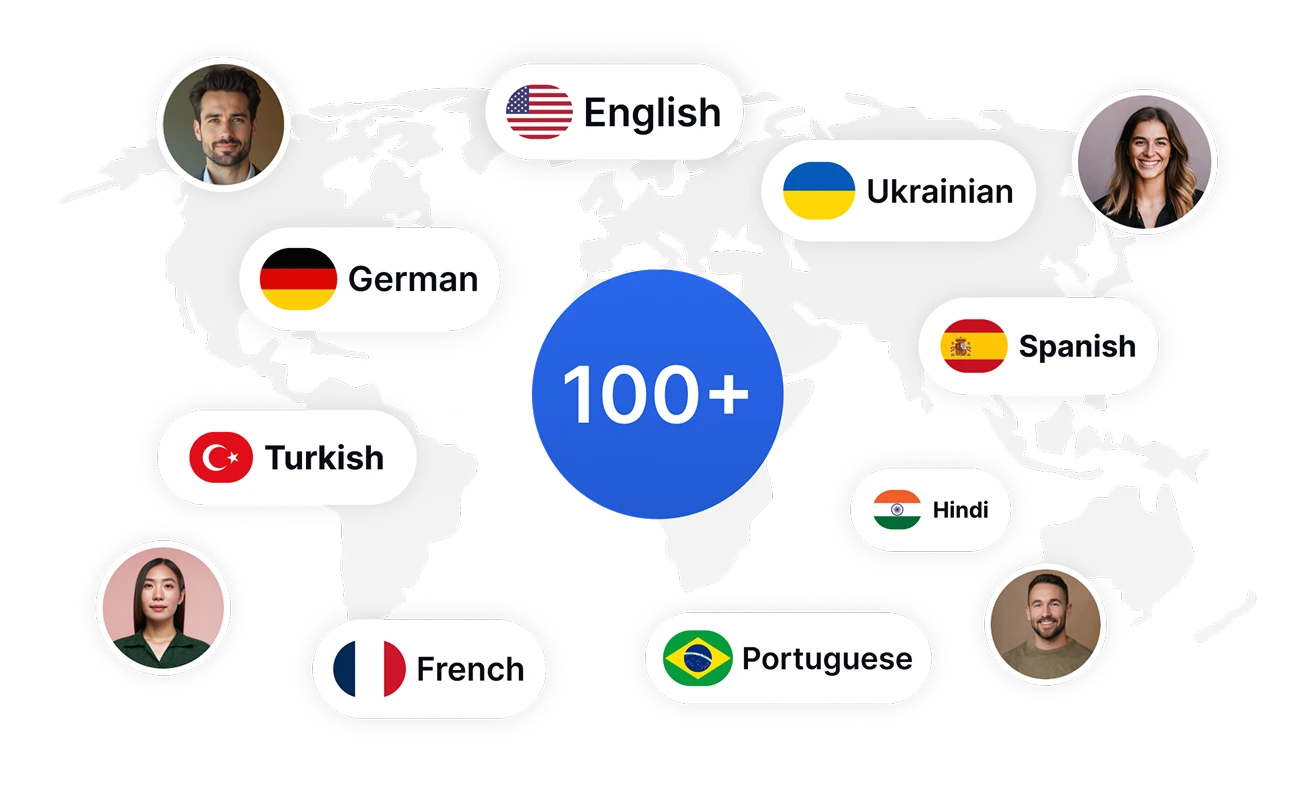ट्रांस्क्रिप्टर से सटीक स्पीकर डिटेक्शन और सटीक टाइमिंग के लिए उन्नत AI का उपयोग करके एक ही क्लिक में पेशेवर सबटाइटल जेनरेशन।