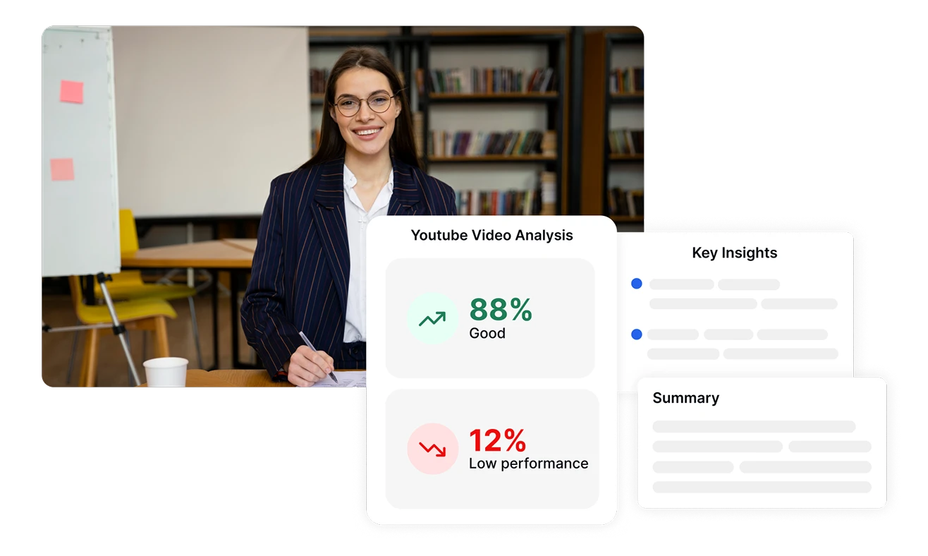Szüntesse meg a manuális átírási munkát az órákig tartó YouTube videók szöveggé alakításával másodpercek alatt a Transkriptor mesterséges intelligencia technológiájával.