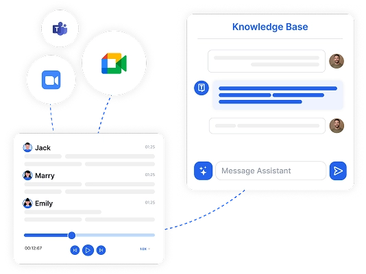 Automatize e converse com transcrições